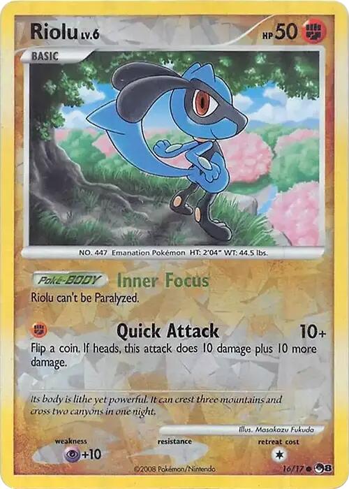 Riolu (016/017) (Cracked Ice Holo) [Miscellaneous Cards] | The Time Vault CA