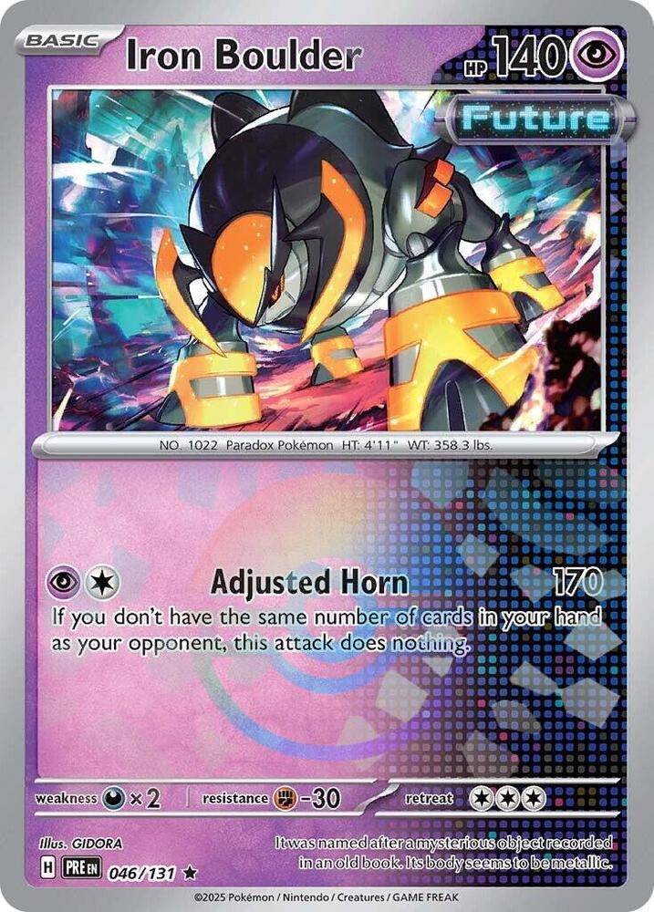 Iron Boulder (046/131) (Poke Ball Pattern) [Scarlet & Violet: Prismatic Evolutions] | The Time Vault CA