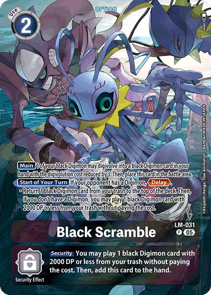Black Scramble [LM-031] (Alternate Art) [Starter Deck: Protector of Light] | The Time Vault CA