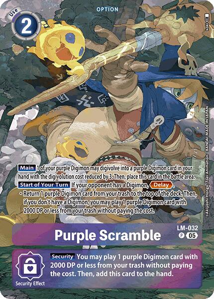 Purple Scramble [LM-032] (Alternate Art) [Starter Deck: Protector of Light] | The Time Vault CA