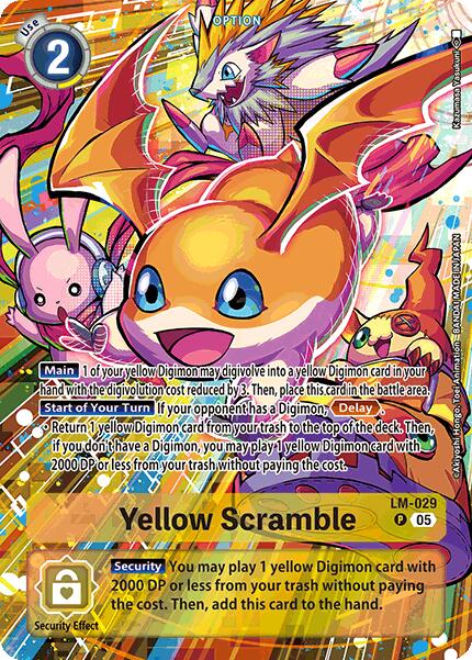 Yellow Scramble [LM-029] (Alternate Art) [Starter Deck: Hero of Hope] | The Time Vault CA