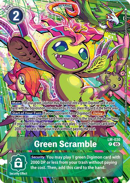 Green Scramble [LM-030] (Alternate Art) [Starter Deck: Hero of Hope] | The Time Vault CA