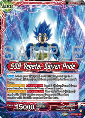 Vegeta // SSB Vegeta, Saiyan Pride (BT27-001) [History of Z] | The Time Vault CA