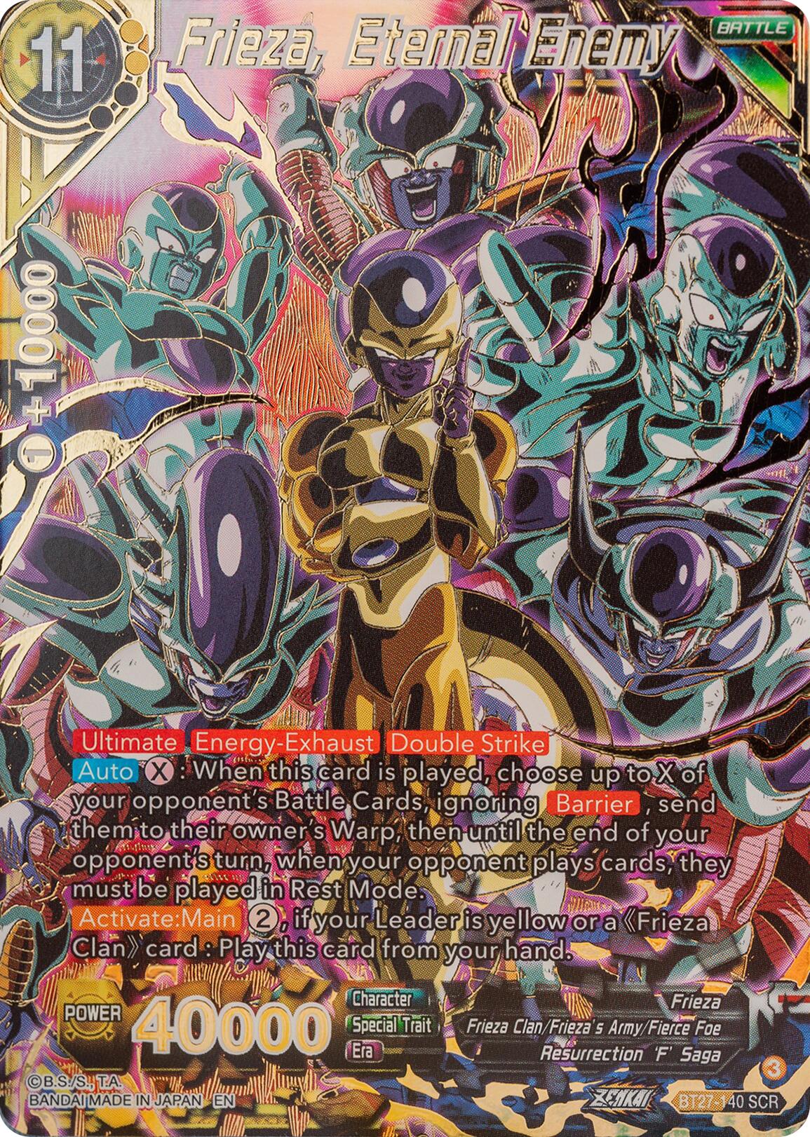 Frieza, Eternal Enemy (BT27-140) [History of Z] | The Time Vault CA