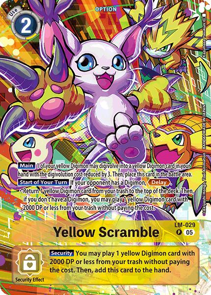 Yellow Scramble [LM-029] (Alternate Art) [Starter Deck: Protector of Light] | The Time Vault CA