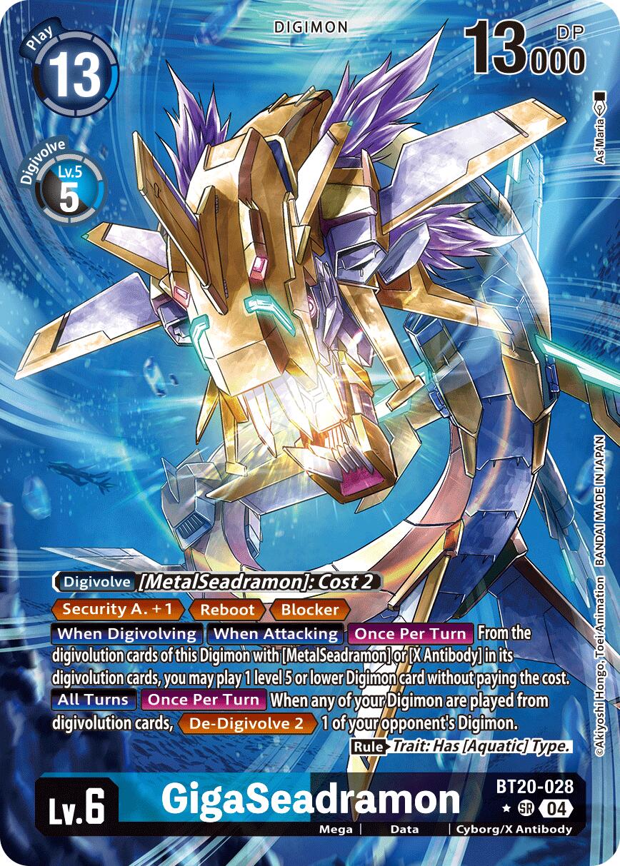 GigaSeadramon [BT20-028] (Alternate Art) [Release Special Booster Ver.2.5] | The Time Vault CA