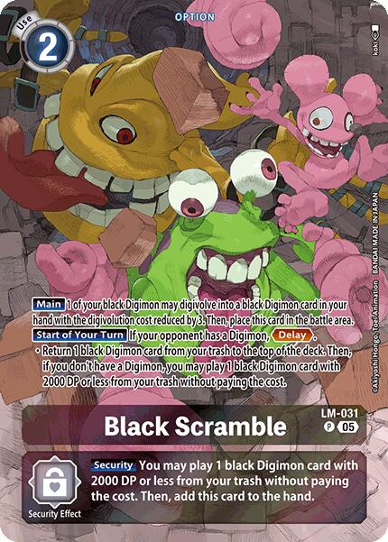 Black Scramble [LM-031] (Alternate Art) [Starter Deck: Hero of Hope] | The Time Vault CA
