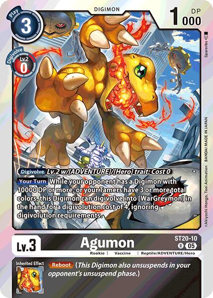 Agumon [ST20-10] [Starter Deck: Protector of Light] | The Time Vault CA