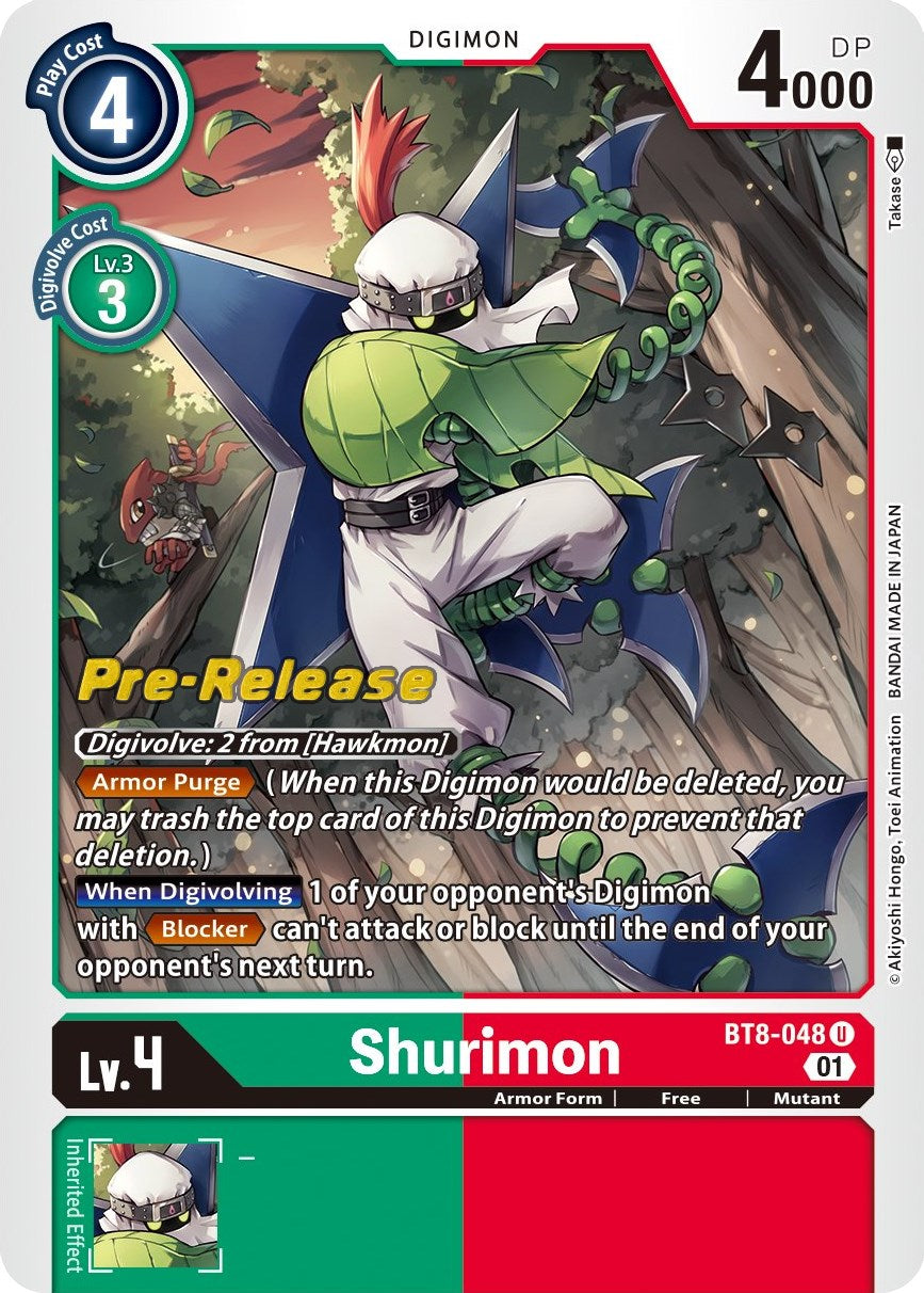 Shurimon [BT8-048] [New Awakening Pre-Release Cards] | The Time Vault CA