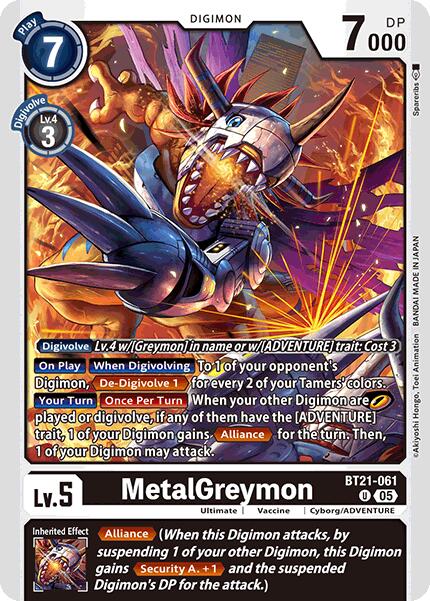MetalGreymon [BT21-061] [World Convergence] | The Time Vault CA