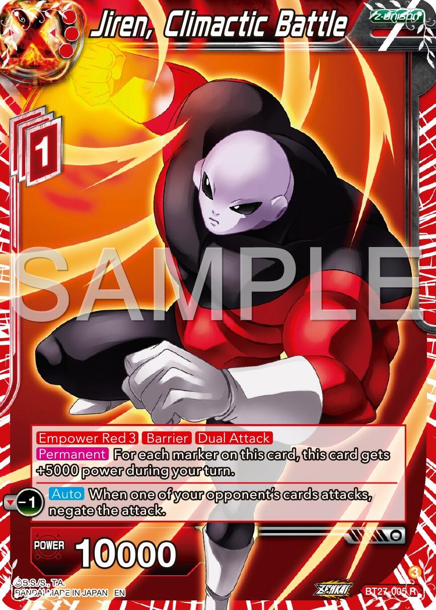 Jiren, Climactic Battle (BT27-005) [History of Z] | The Time Vault CA