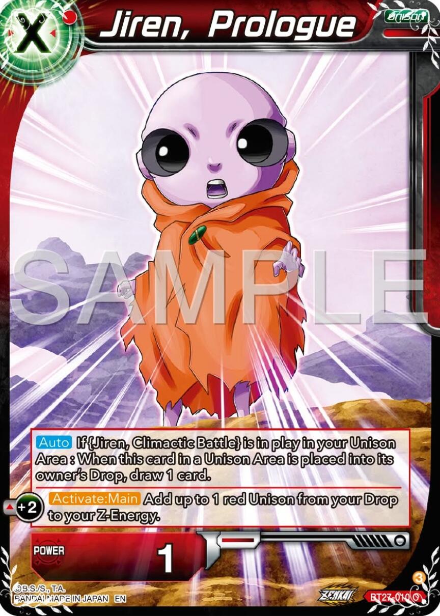 Jiren, Prologue (BT27-010) [History of Z] | The Time Vault CA