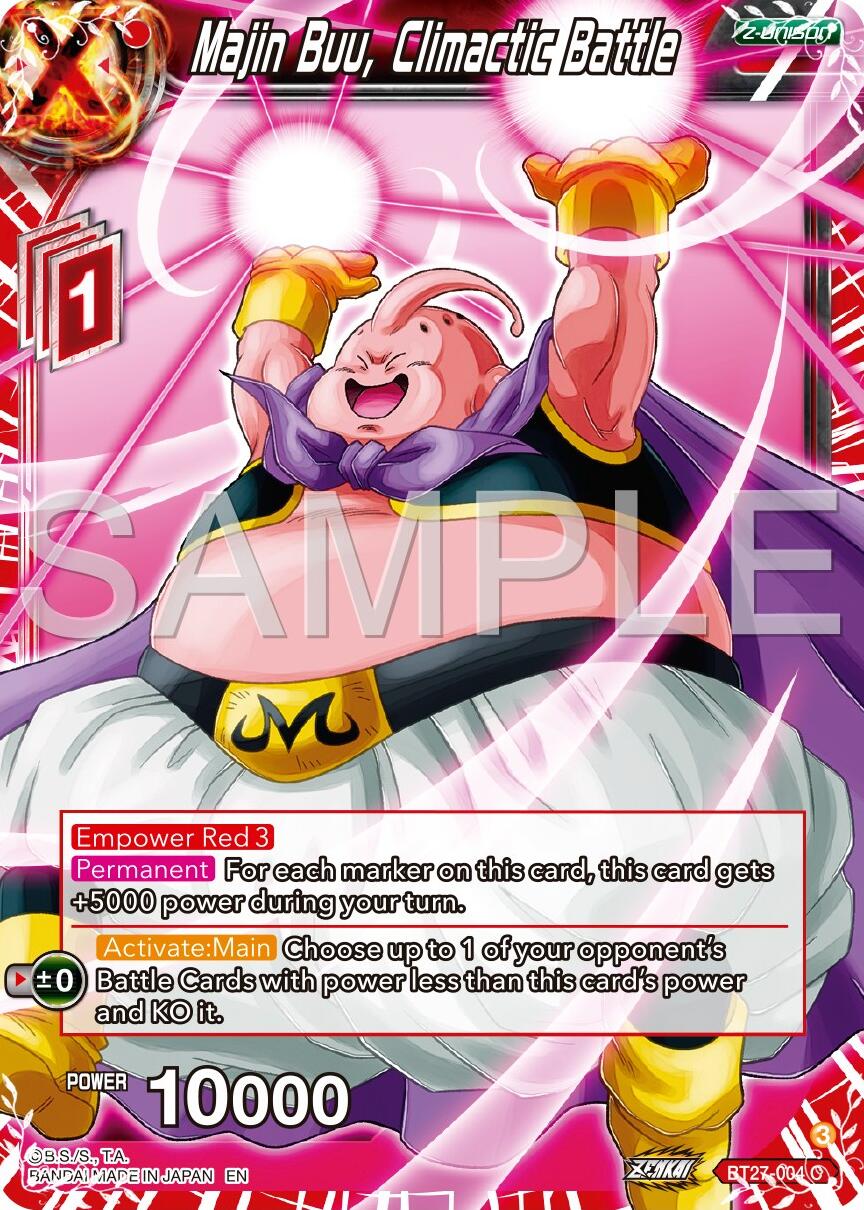 Majin Buu, Climactic Battle (BT27-004) [History of Z] | The Time Vault CA