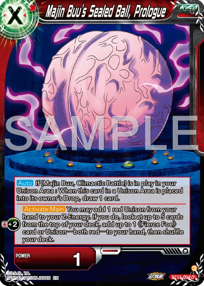 Majin Buu's Sealed Ball, Prologue (BT27-009) [History of Z] | The Time Vault CA