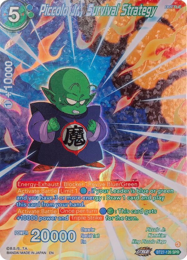 Piccolo Jr., Survival Strategy (SPR) (BT27-126) [History of Z] | The Time Vault CA