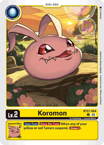 Koromon [BT21-004] [World Convergence] | The Time Vault CA