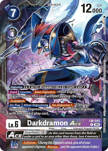 Darkdramon ACE [LM-043] (Limited Card Pack) [World Convergence] | The Time Vault CA