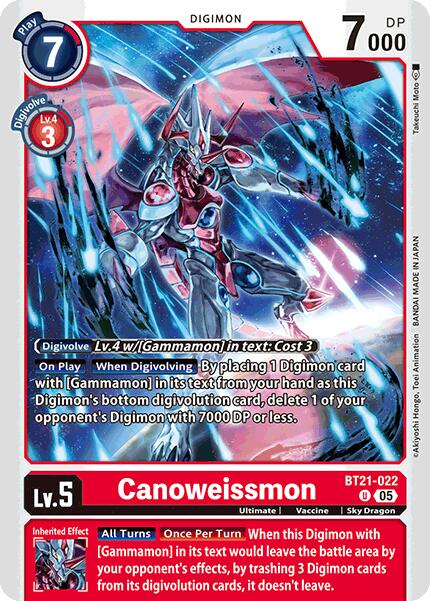 Canoweissmon [BT21-022] [World Convergence] | The Time Vault CA