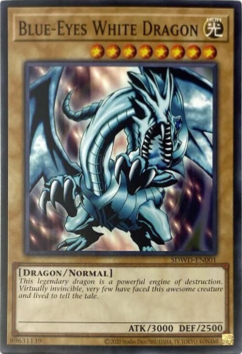 Blue-Eyes White Dragon (Unlimited Misprint) [SDWD-EN001] Common | The Time Vault CA