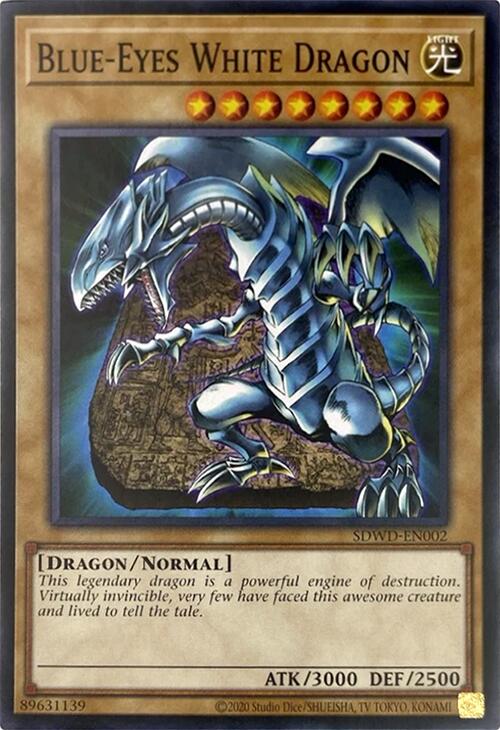 Blue-Eyes White Dragon (Unlimited Misprint) [SDWD-EN002] Common | The Time Vault CA