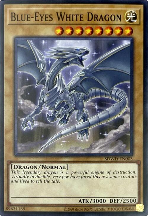 Blue-Eyes White Dragon (Unlimited Misprint) [SDWD-EN003] Common | The Time Vault CA