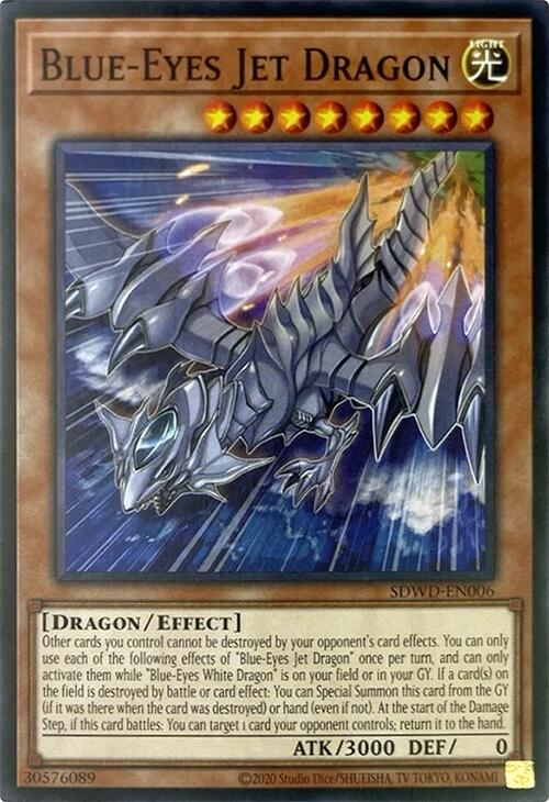 Blue-Eyes Jet Dragon (Unlimited Misprint) [SDWD-EN006] Common | The Time Vault CA
