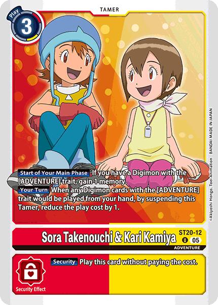 Sora Takenouchi & Kari Kamiya [ST20-12] [Starter Deck: Protector of Light] | The Time Vault CA