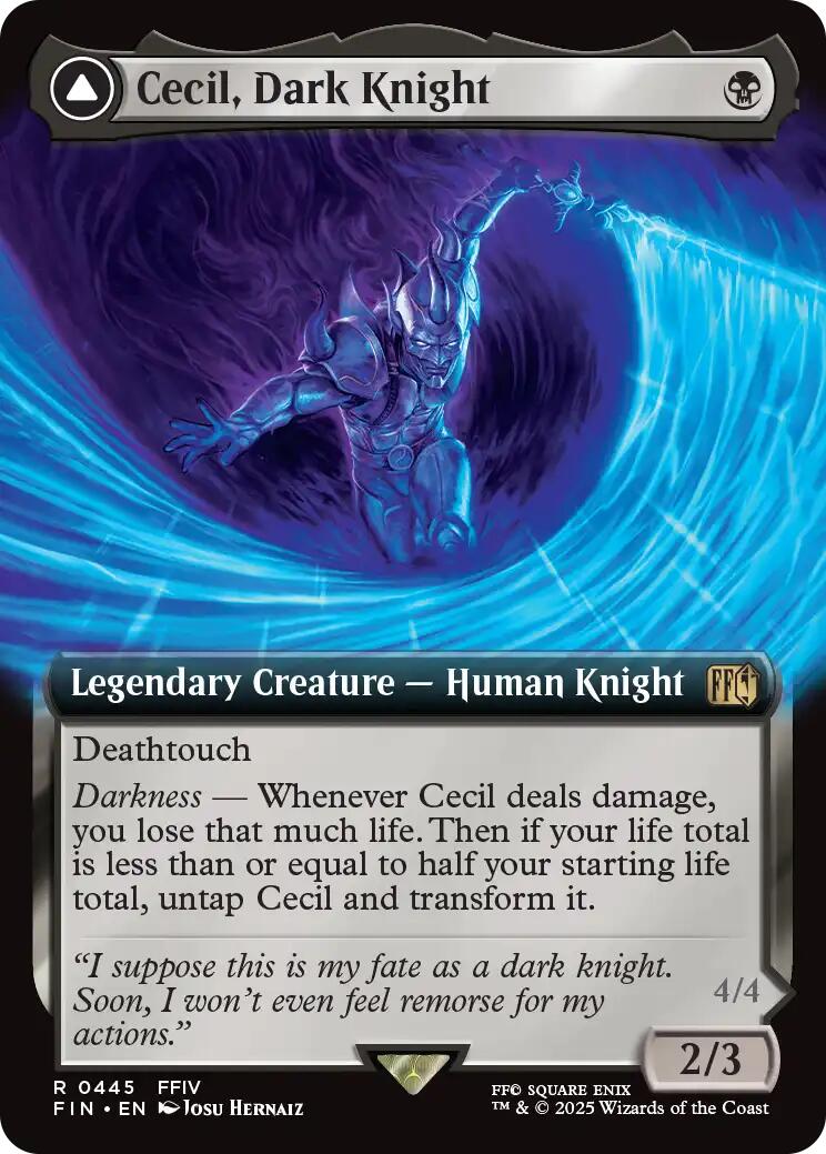 Cecil, Dark Knight // Cecil, Redeemed Paladin (Extended Art) [FINAL FANTASY] | The Time Vault CA