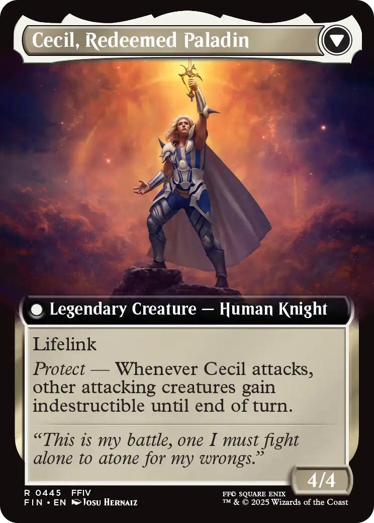 Cecil, Dark Knight // Cecil, Redeemed Paladin (Extended Art) [FINAL FANTASY] | The Time Vault CA