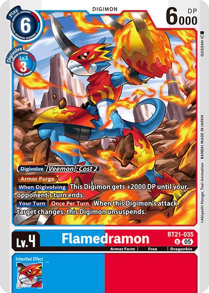 Flamedramon [BT21-035] [World Convergence] | The Time Vault CA