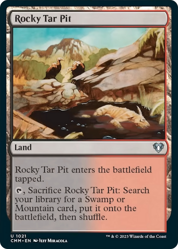 Rocky Tar Pit [Commander Masters] | The Time Vault CA