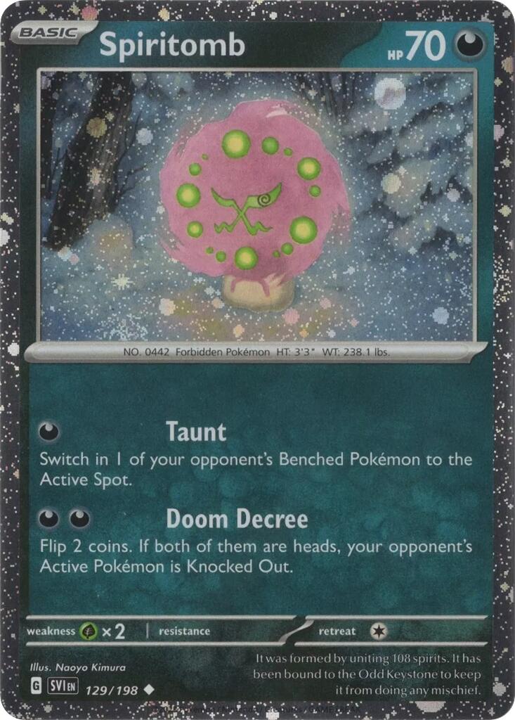 Spiritomb (129/198) (Cosmo Holo) [Scarlet & Violet: Black Star Promos] | The Time Vault CA