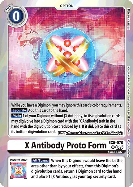 X Antibody Proto Form [EX5-070] (Special Event Pack 2025) [Animal Colosseum Promos] | The Time Vault CA