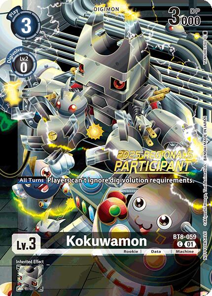 Kokuwamon [BT8-059] (2025 Regionals Participant) [New Awakening Promos] | The Time Vault CA