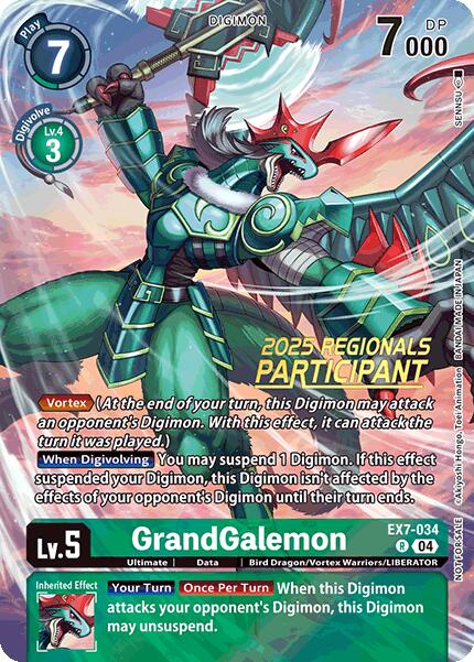 GrandGalemon [EX7-034] (2025 Regionals Participant) [Digimon LIBERATOR Promos] | The Time Vault CA