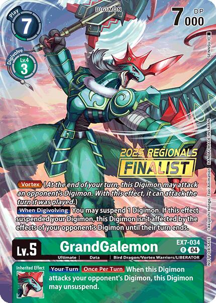 GrandGalemon [EX7-034] (2025 Regionals Finalist) [Digimon LIBERATOR Promos] | The Time Vault CA
