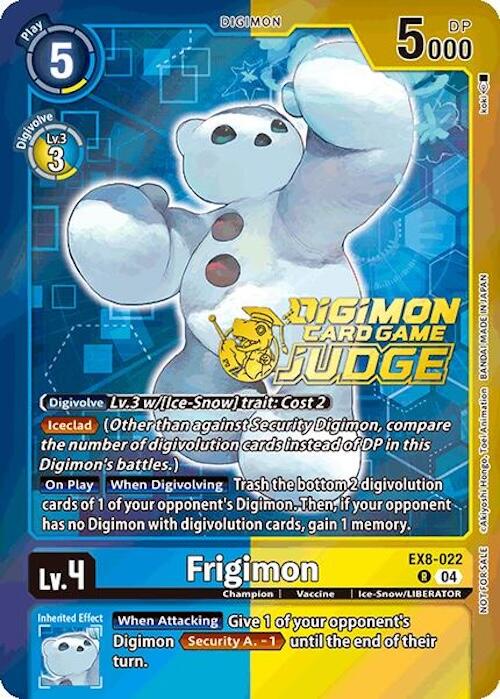 Frigimon [EX8-022] (Judge Pack 2025 Wave 1) [Chain of Liberation Promos] | The Time Vault CA