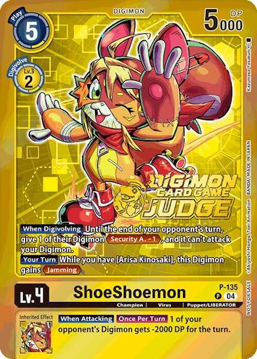 ShoeShoemon [P-135] (Judge Pack 2025 Wave 1) [Promotional Cards] | The Time Vault CA