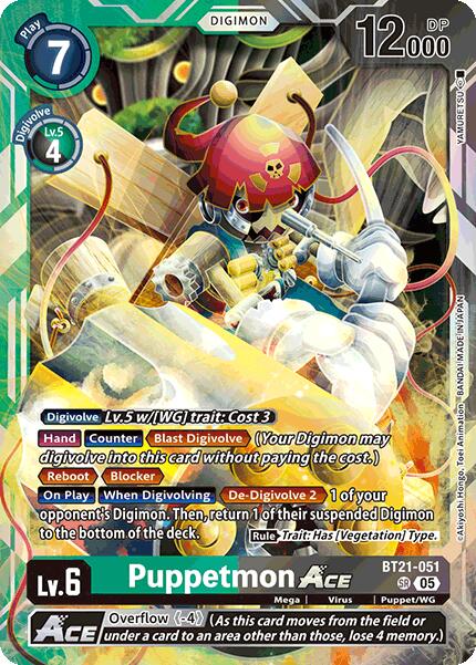 Puppetmon ACE [BT21-051] [World Convergence] | The Time Vault CA