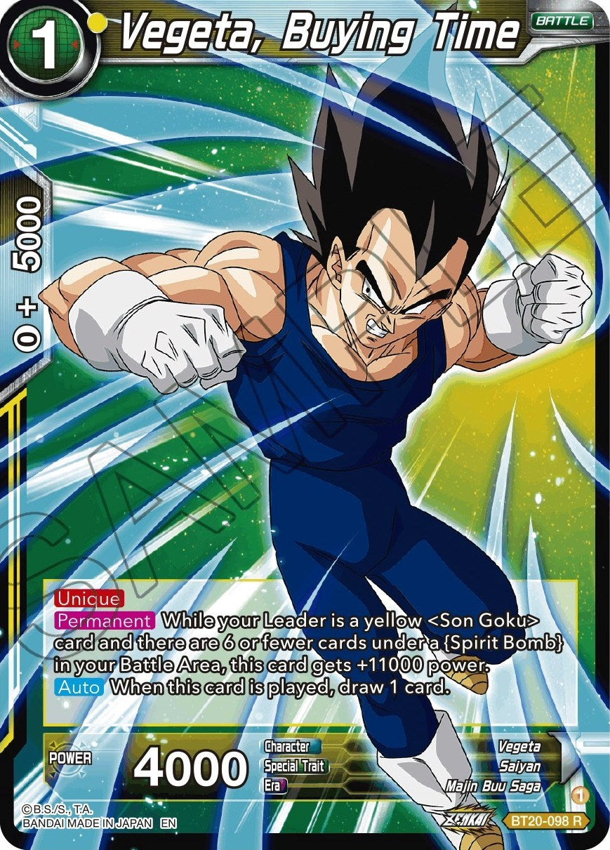 Vegeta, Buying Time (BT20-098) [Power Absorbed] | The Time Vault CA