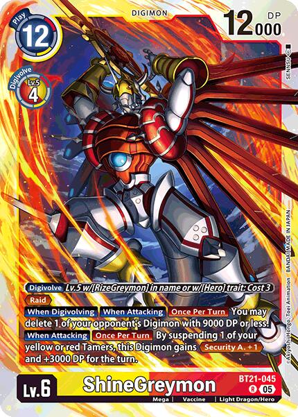 ShineGreymon [BT21-045] [World Convergence] | The Time Vault CA