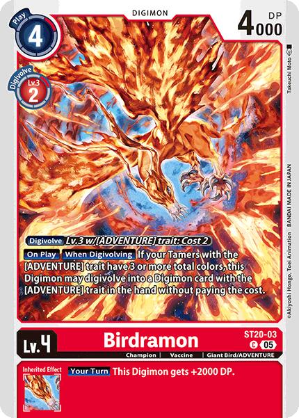 Birdramon [ST20-03] [Starter Deck: Protector of Light] | The Time Vault CA