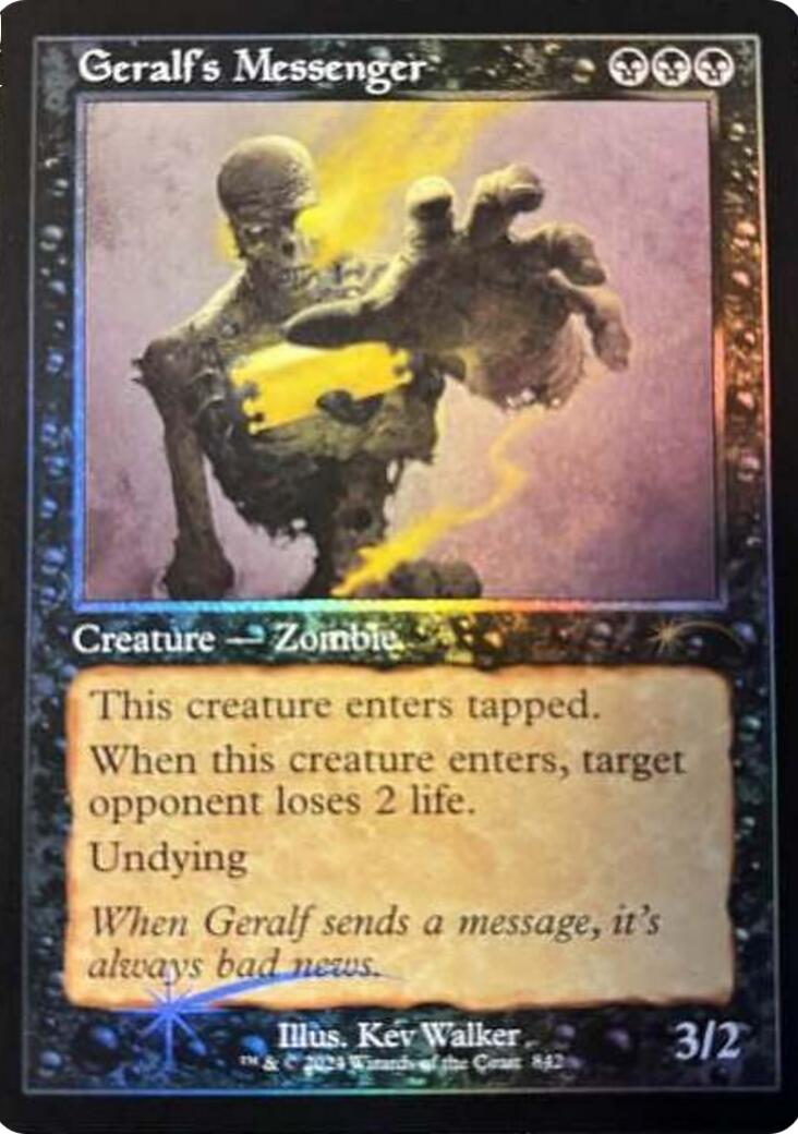 Geralf's Messenger (842) (Retro Frame) [Secret Lair Drop Series] | The Time Vault CA