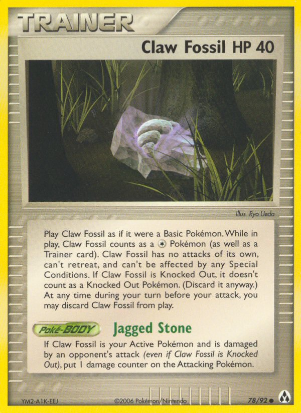 Claw Fossil (78/92) [EX: Legend Maker] | The Time Vault CA