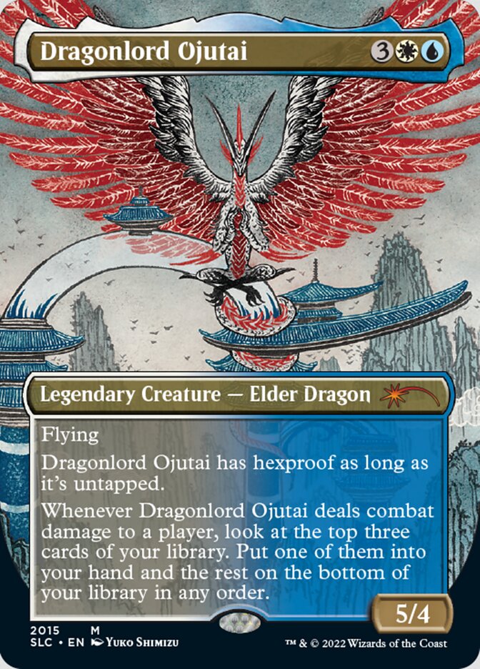 Dragonlord Ojutai (Borderless) [Secret Lair Countdown Kit] | The Time Vault CA