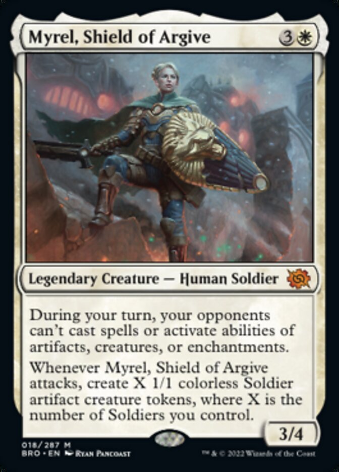 Myrel, Shield of Argive (Promo Pack) [The Brothers' War Promos] | The Time Vault CA