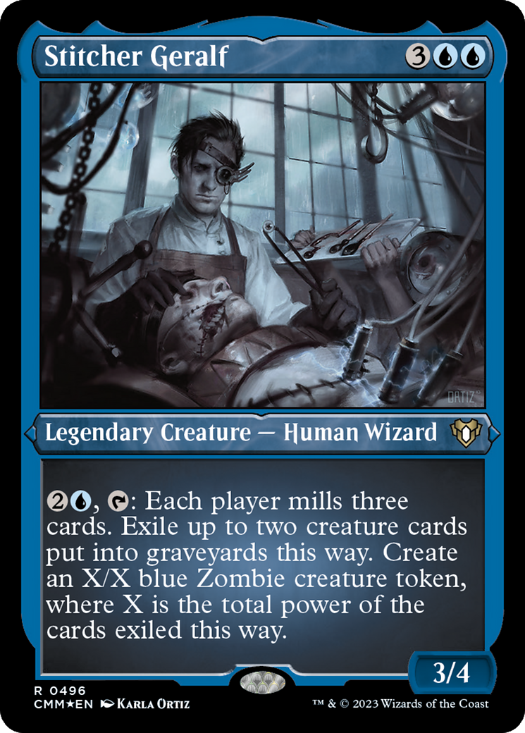 Stitcher Geralf (Foil Etched) [Commander Masters] | The Time Vault CA