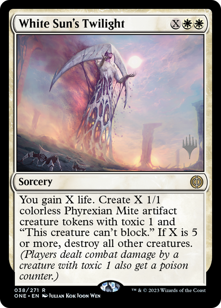 White Sun's Twilight (Promo Pack) [Phyrexia: All Will Be One Promos] | The Time Vault CA