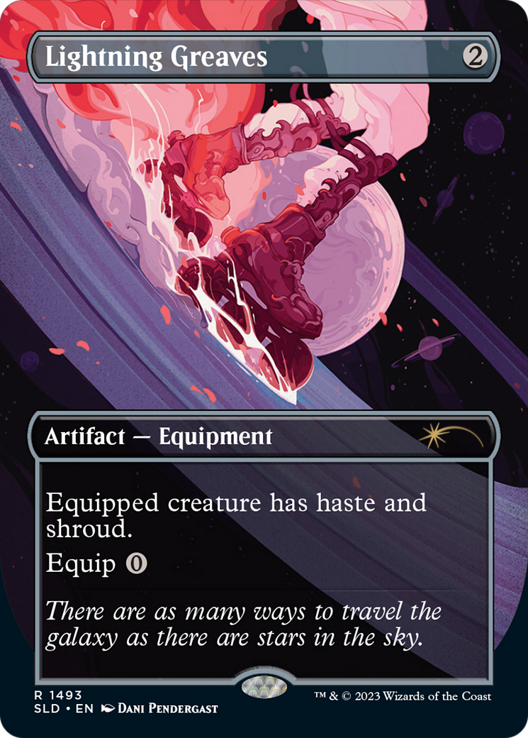 Lightning Greaves (1493) (Galaxy Foil) [Secret Lair Drop Series] | The Time Vault CA