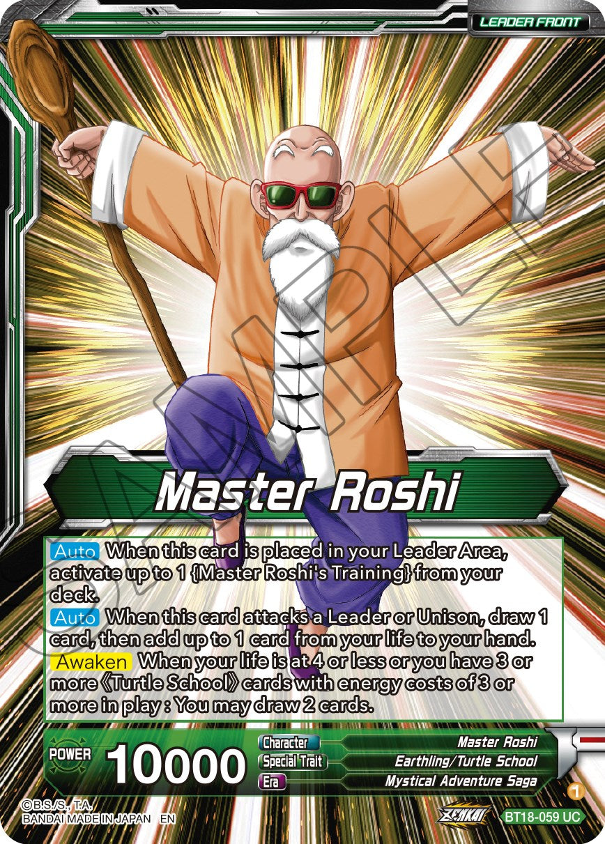 Master Roshi // Son Goku, Krillin, Yamcha, & Master Roshi, Reunited (BT18-059) [Dawn of the Z-Legends] | The Time Vault CA